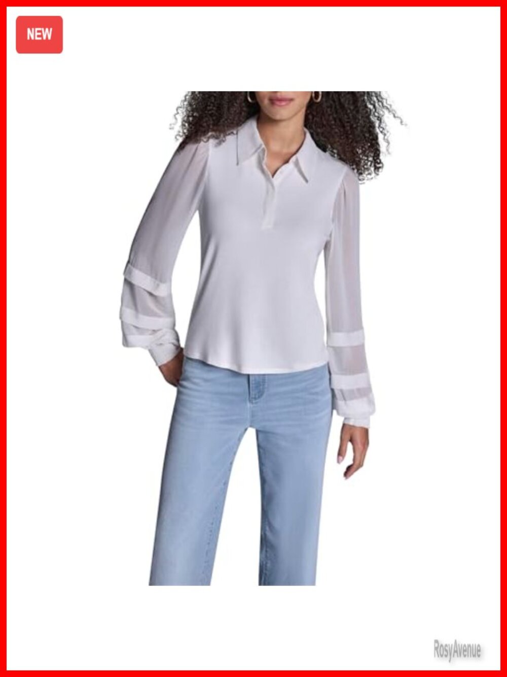 Long Sleeve Collared Blouse with Smocked Cuffs
